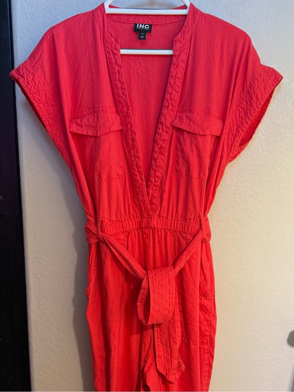 INC Hot Pink Jumpsuit